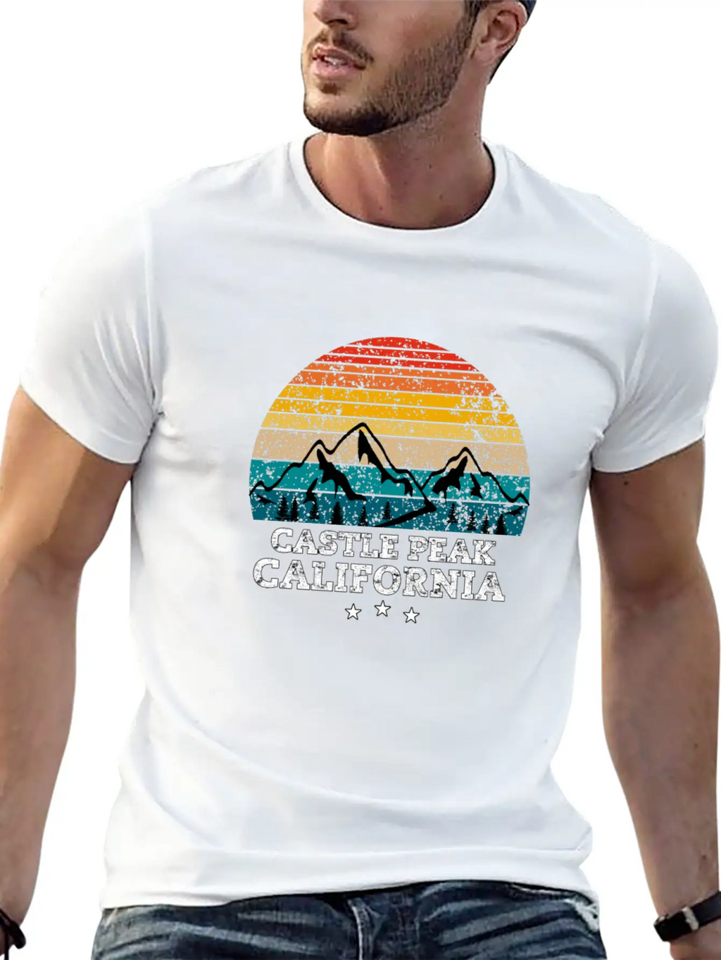 CASTLE PEAK California Timeless Short Sleeve Tee – Comfy And Minimalist Design
