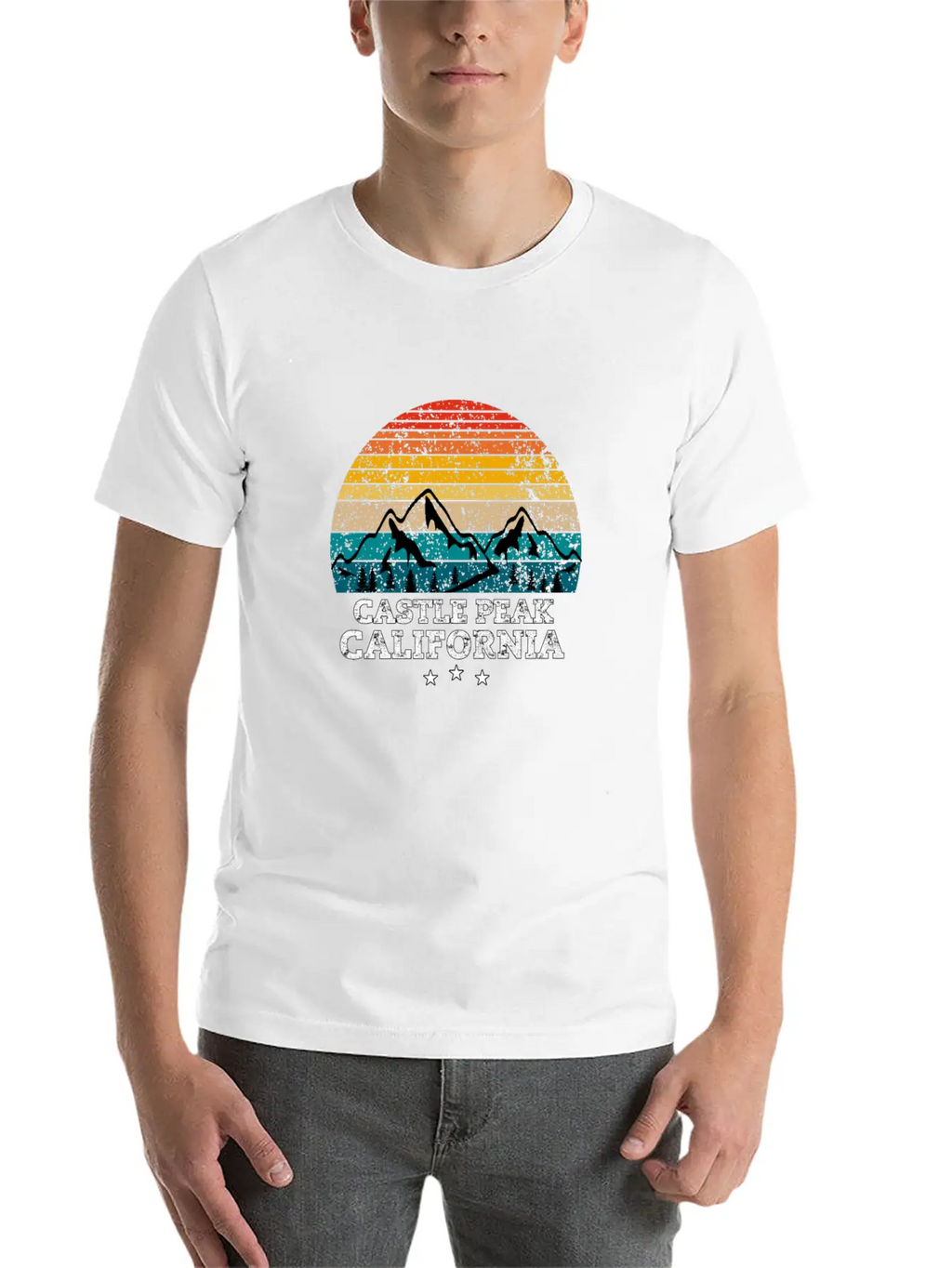 CASTLE PEAK California Timeless Short Sleeve Tee – Comfy And Minimalist Design