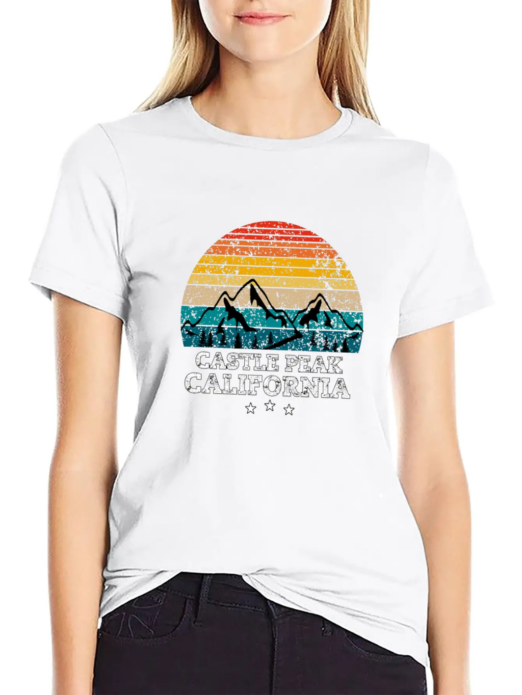 CASTLE PEAK California Timeless Short Sleeve Tee – Comfy And Minimalist Design