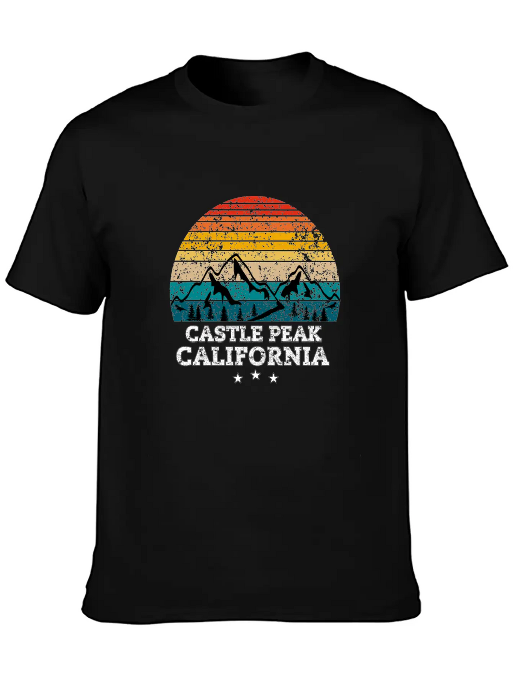 CASTLE PEAK California Timeless Short Sleeve Tee – Comfy And Minimalist Design