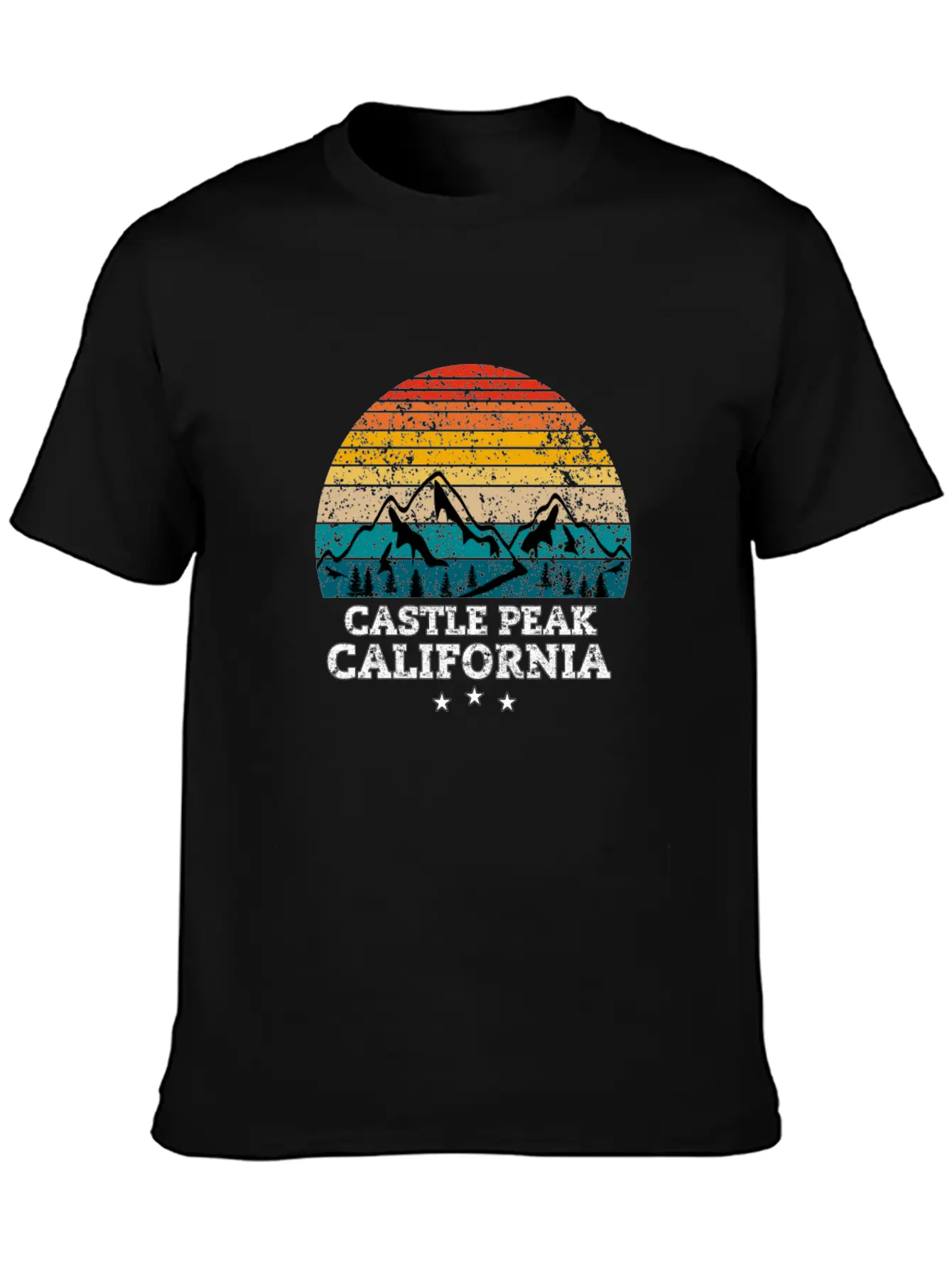 CASTLE PEAK California Timeless Short Sleeve Tee – Comfy And Minimalist Design