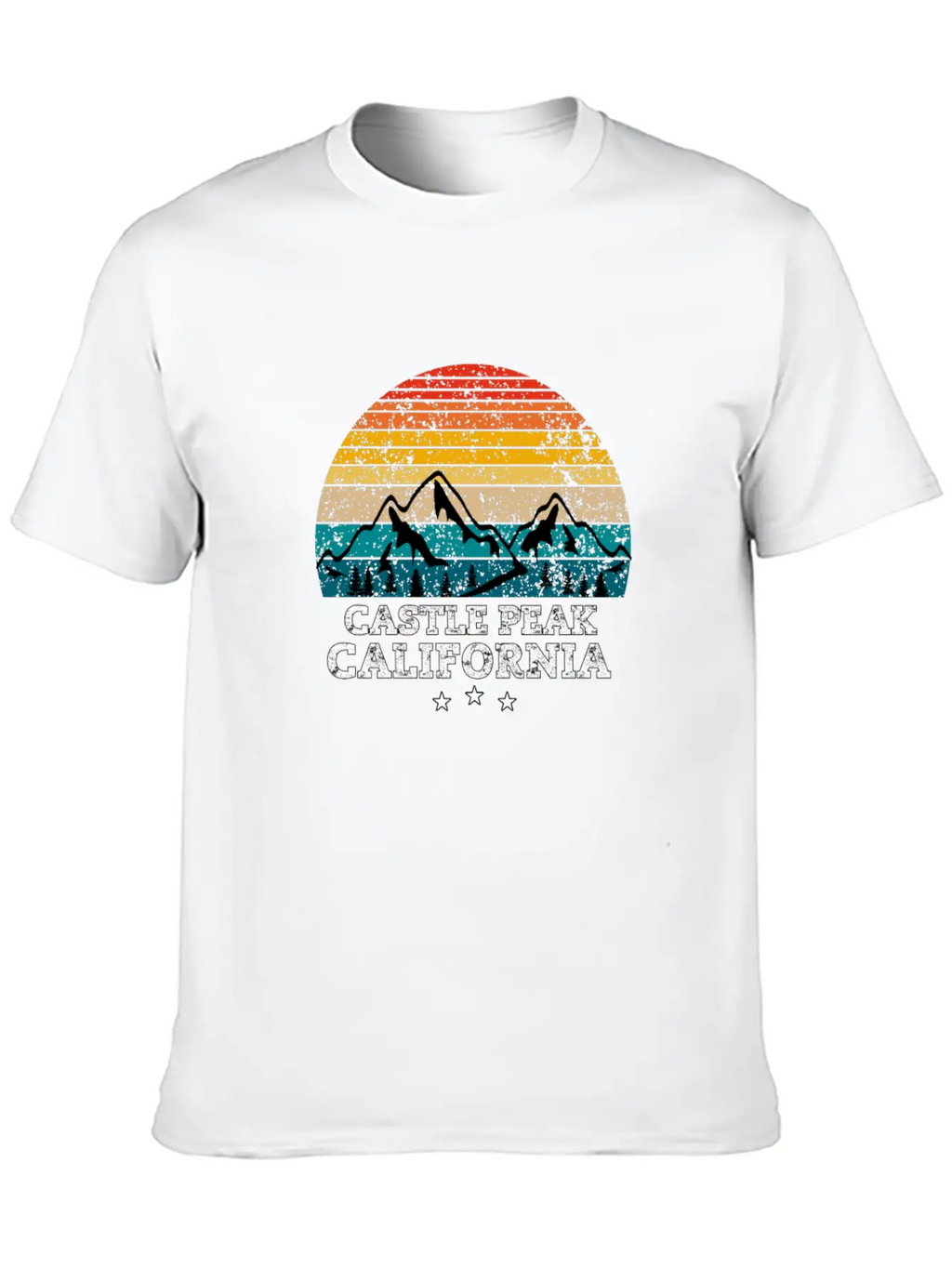 CASTLE PEAK California Timeless Short Sleeve Tee – Comfy And Minimalist Design