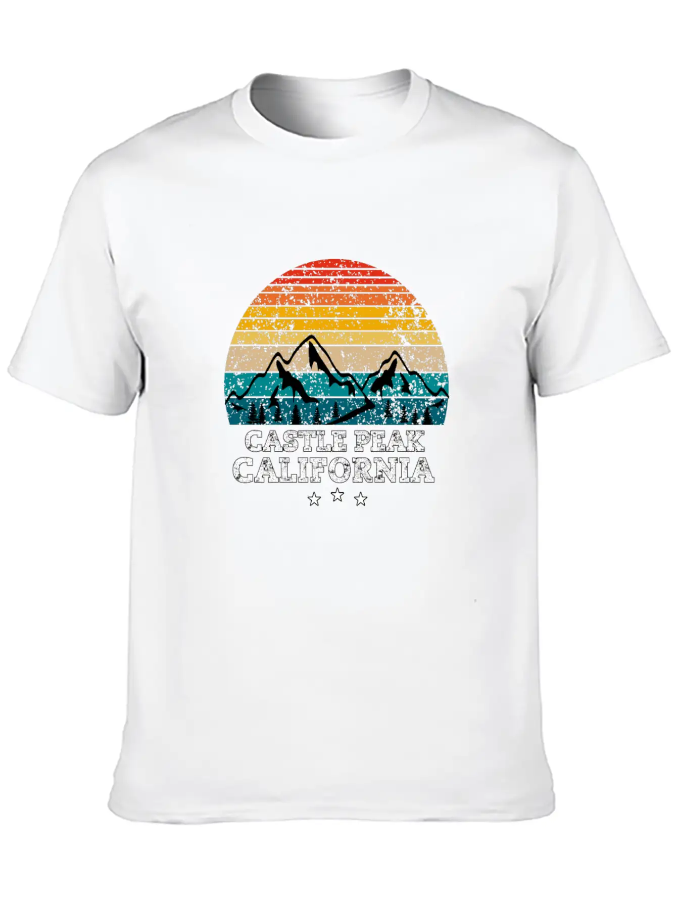 CASTLE PEAK California Timeless Short Sleeve Tee – Comfy And Minimalist Design