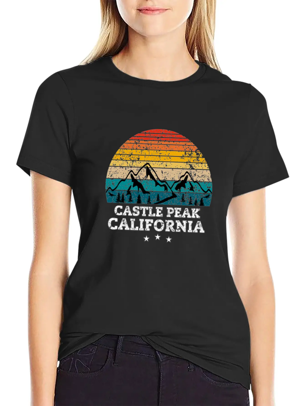 CASTLE PEAK California Timeless Short Sleeve Tee – Comfy And Minimalist Design