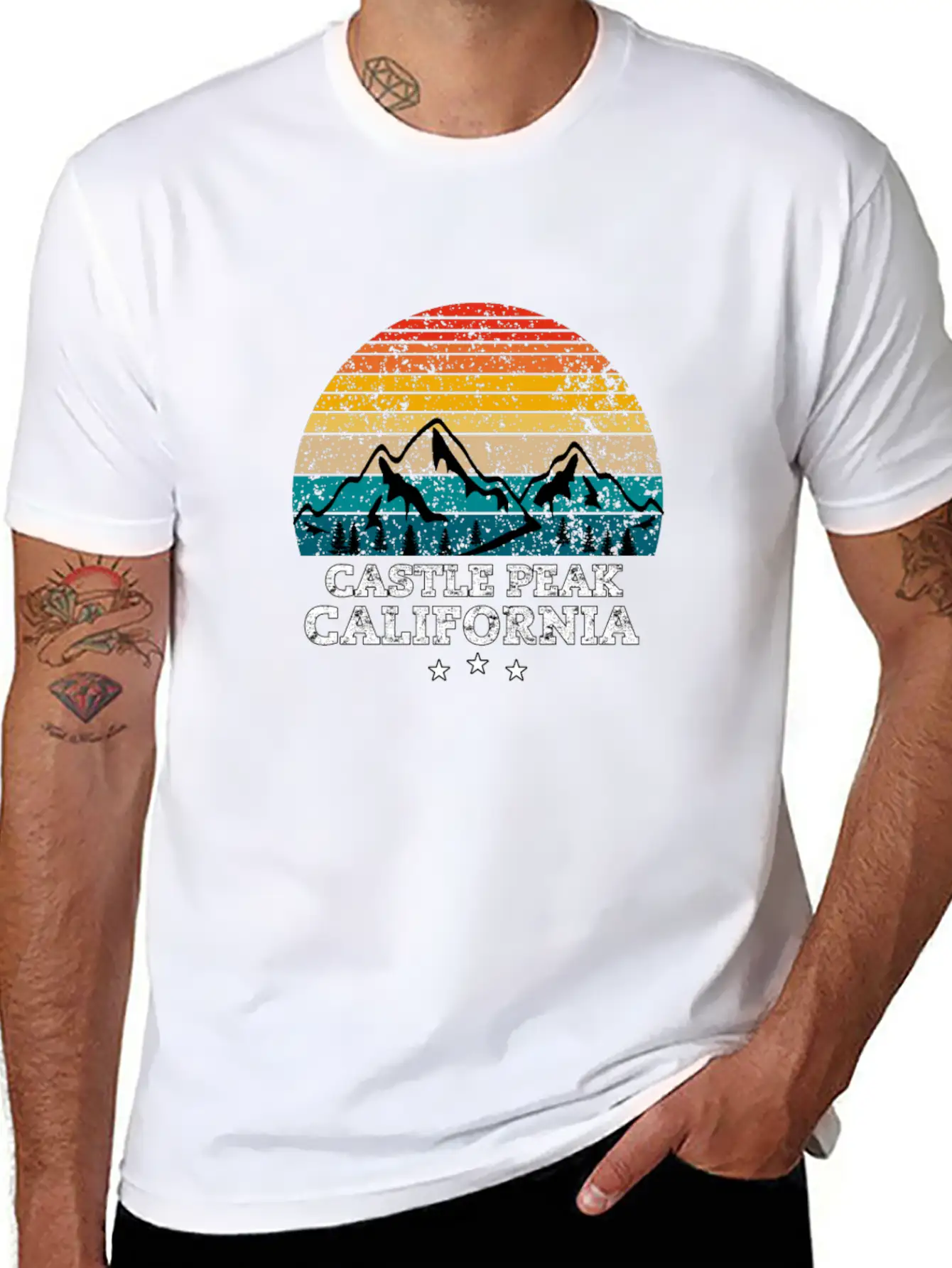 CASTLE PEAK California Timeless Short Sleeve Tee – Comfy And Minimalist Design
