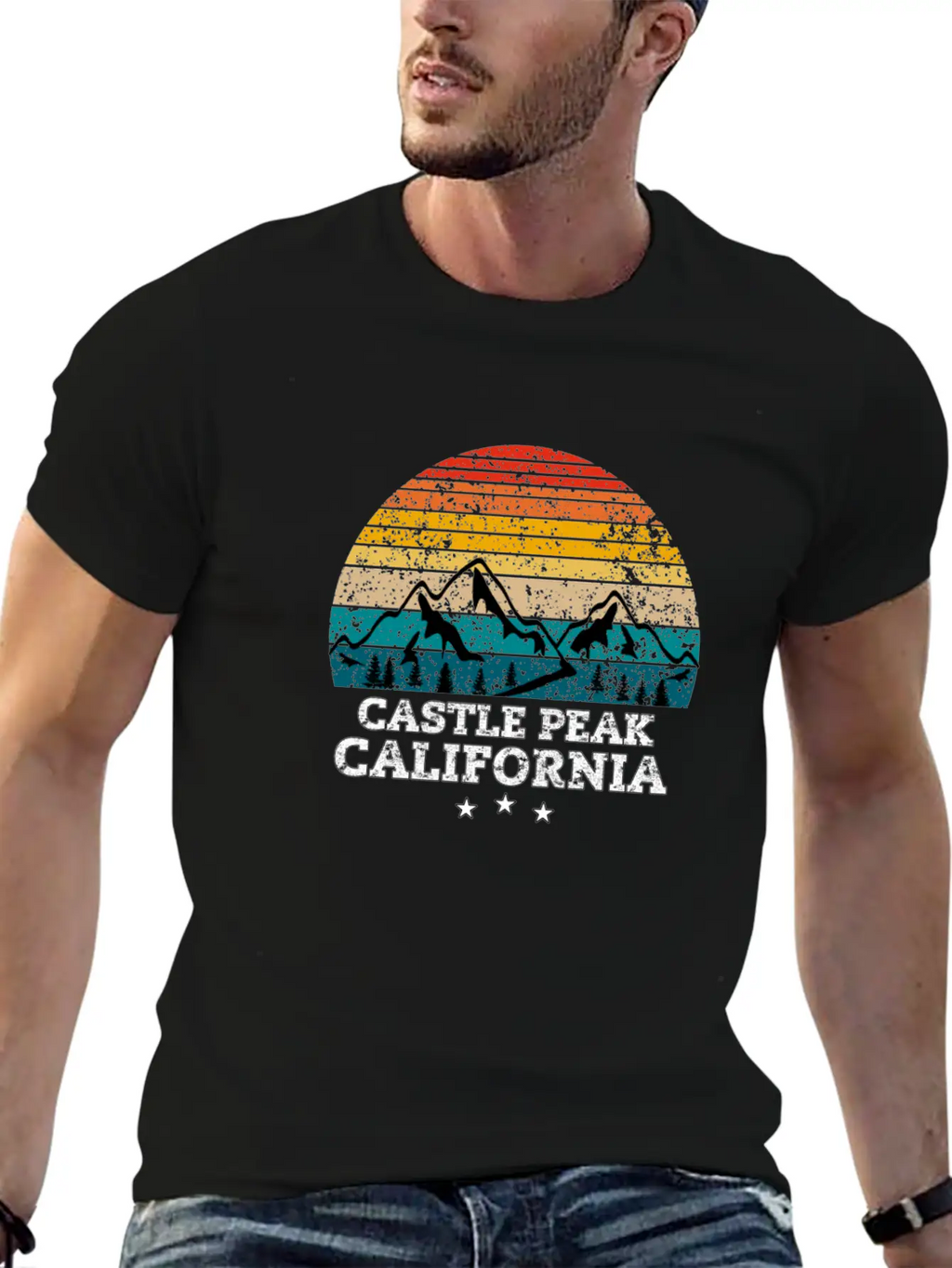 CASTLE PEAK California Timeless Short Sleeve Tee – Comfy And Minimalist Design