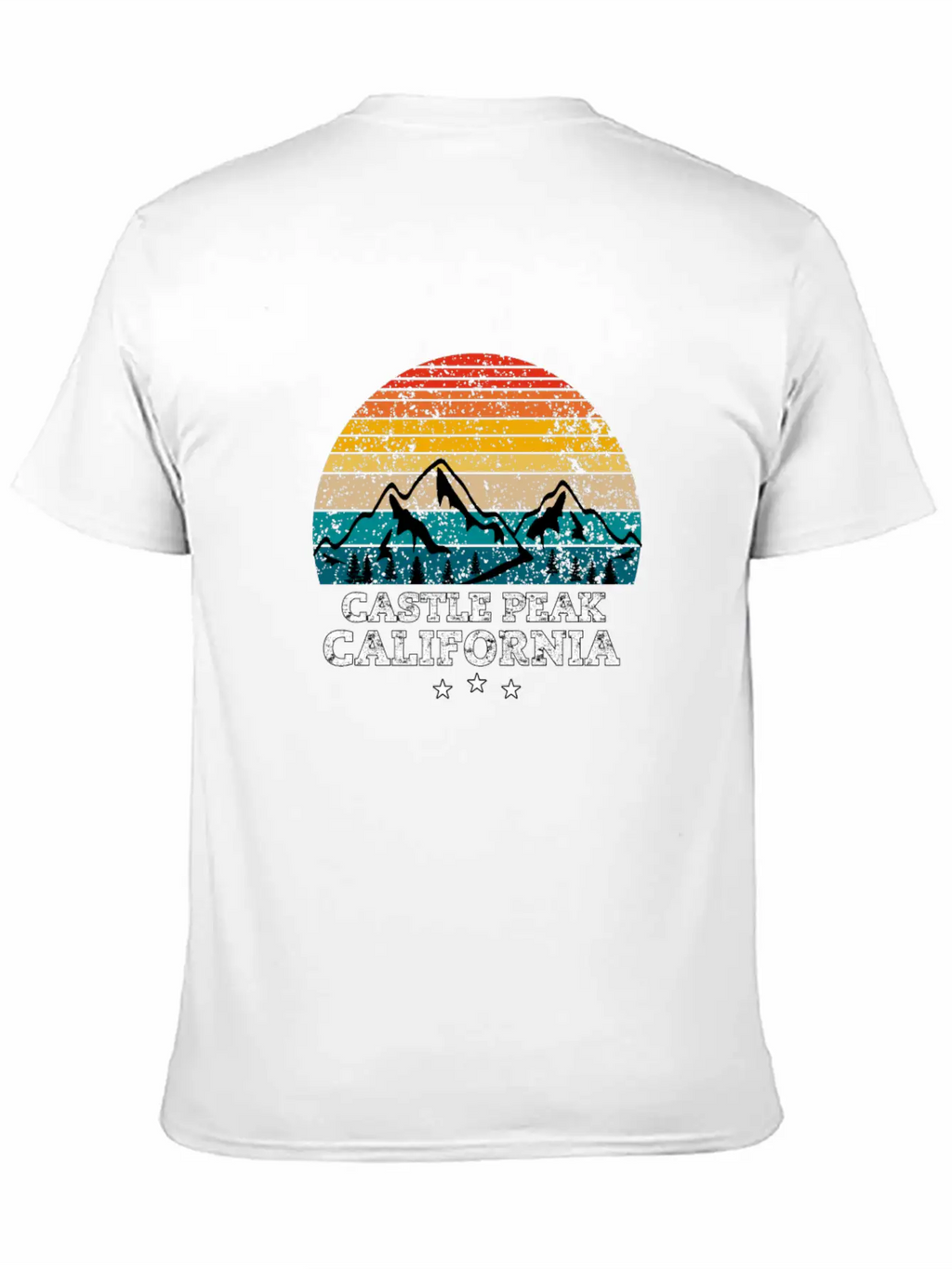 CASTLE PEAK California Timeless Short Sleeve Tee – Comfy And Minimalist Design