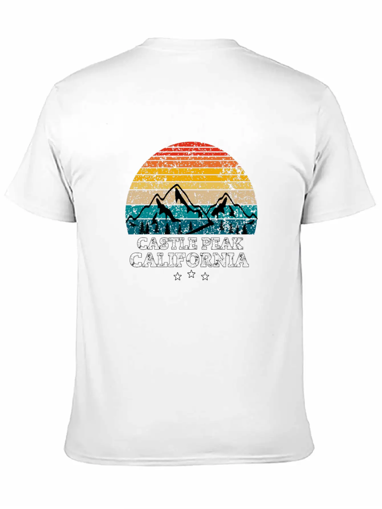 CASTLE PEAK California Timeless Short Sleeve Tee – Comfy And Minimalist Design