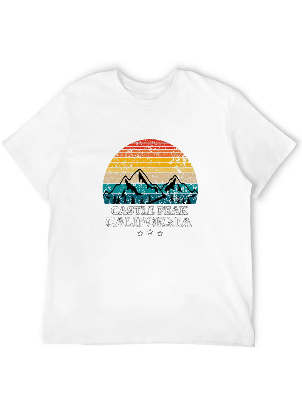 CASTLE PEAK California Timeless Short Sleeve Tee – Comfy And Minimalist Design