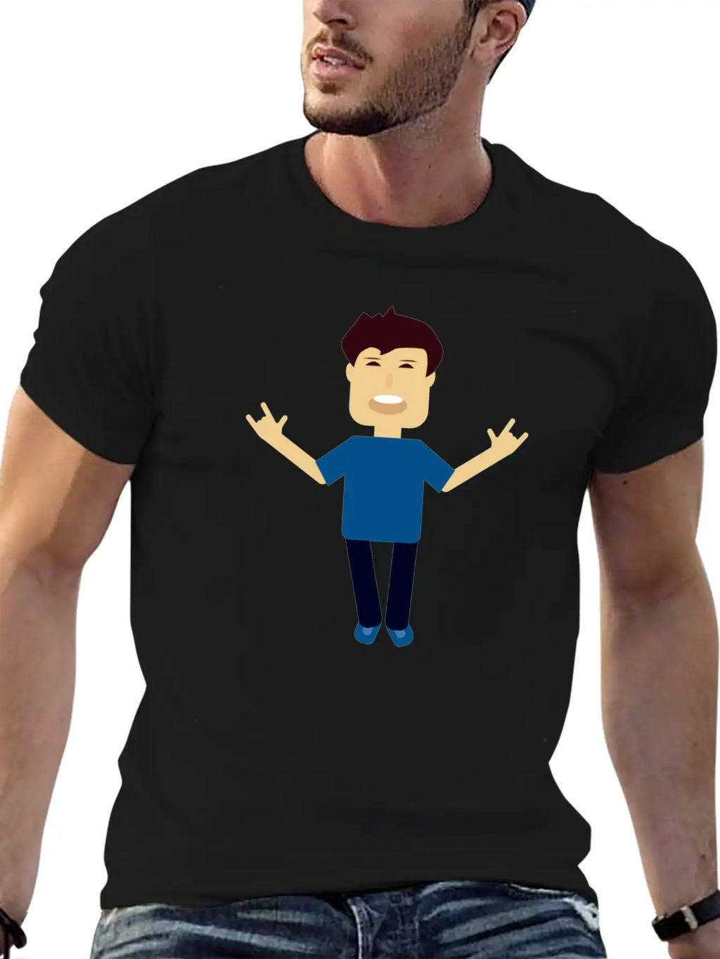 Casual Funny Character Classic Cotton Tee – Unisex Comfort For Any Season