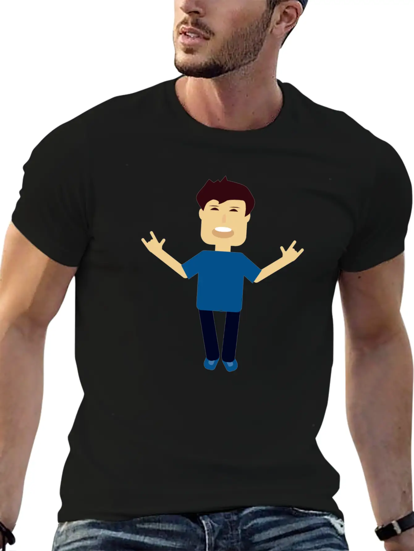 Casual Funny Character Classic Cotton Tee – Unisex Comfort For Any Season