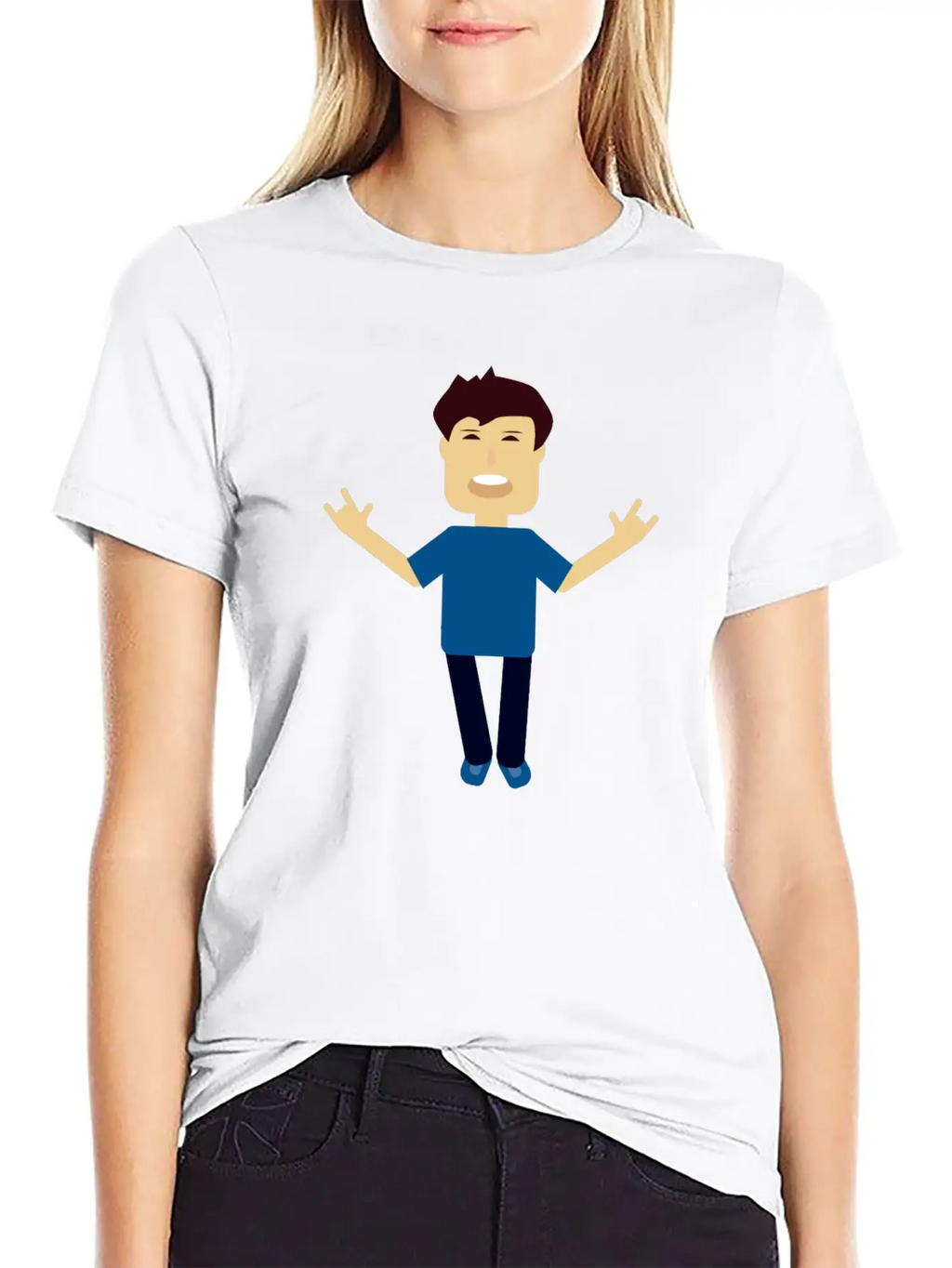 Casual Funny Character Classic Cotton Tee – Unisex Comfort For Any Season
