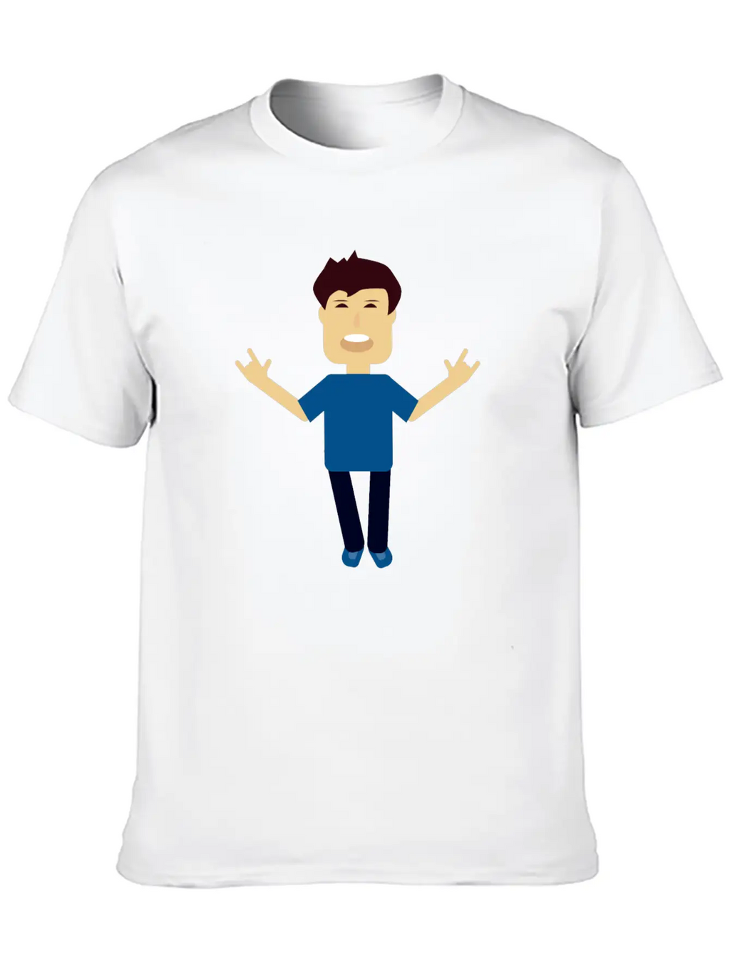 Casual Funny Character Classic Cotton Tee – Unisex Comfort For Any Season