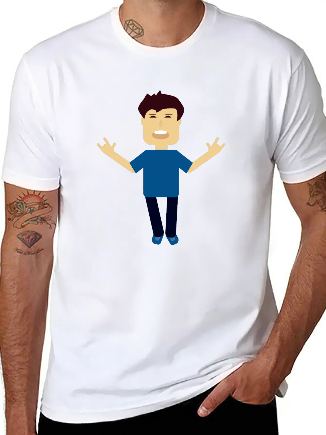 Casual Funny Character Classic Cotton Tee – Unisex Comfort For Any Season