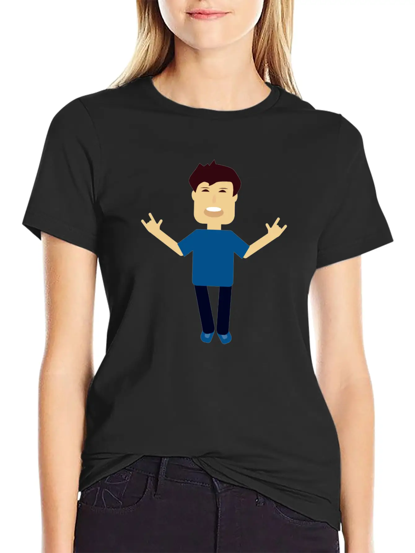 Casual Funny Character Classic Cotton Tee – Unisex Comfort For Any Season