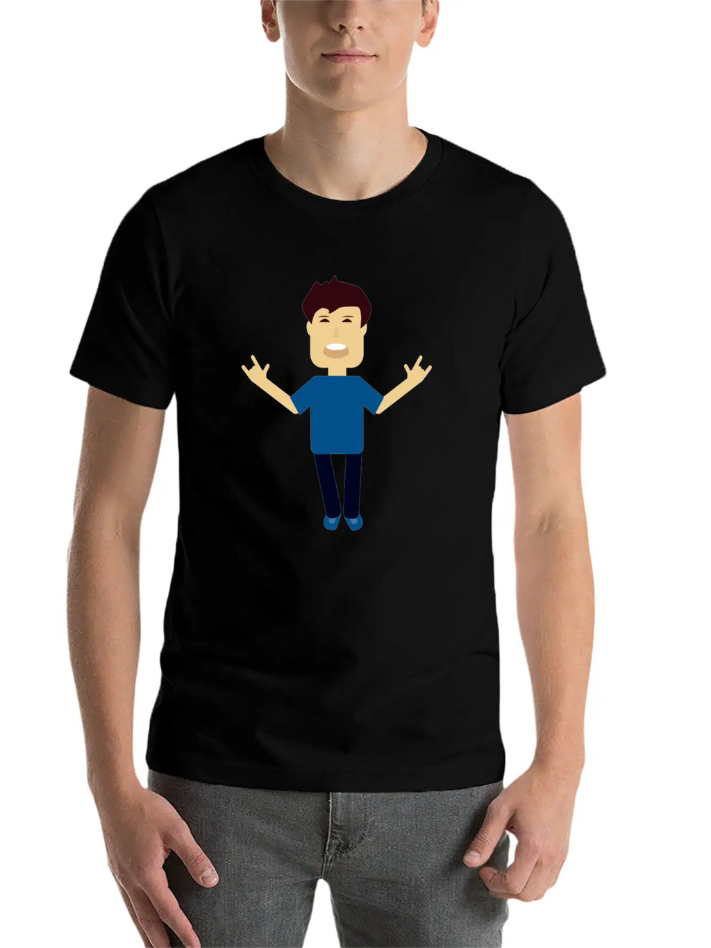 Casual Funny Character Classic Cotton Tee – Unisex Comfort For Any Season