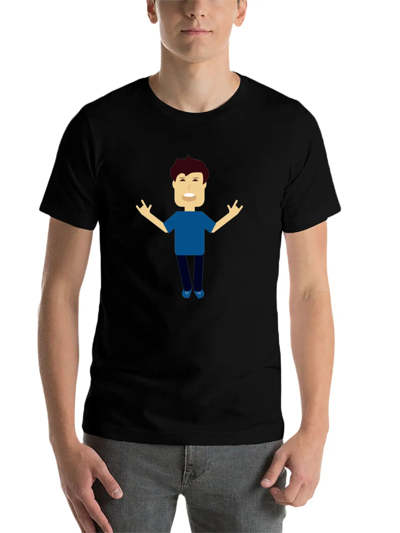 Casual Funny Character Classic Cotton Tee – Unisex Comfort For Any Season
