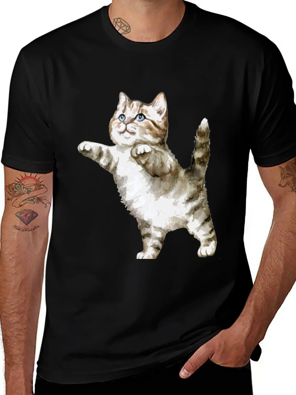 Cat - Animal Essential 9 Classic Cotton Tee – Unisex Comfort For Any Season