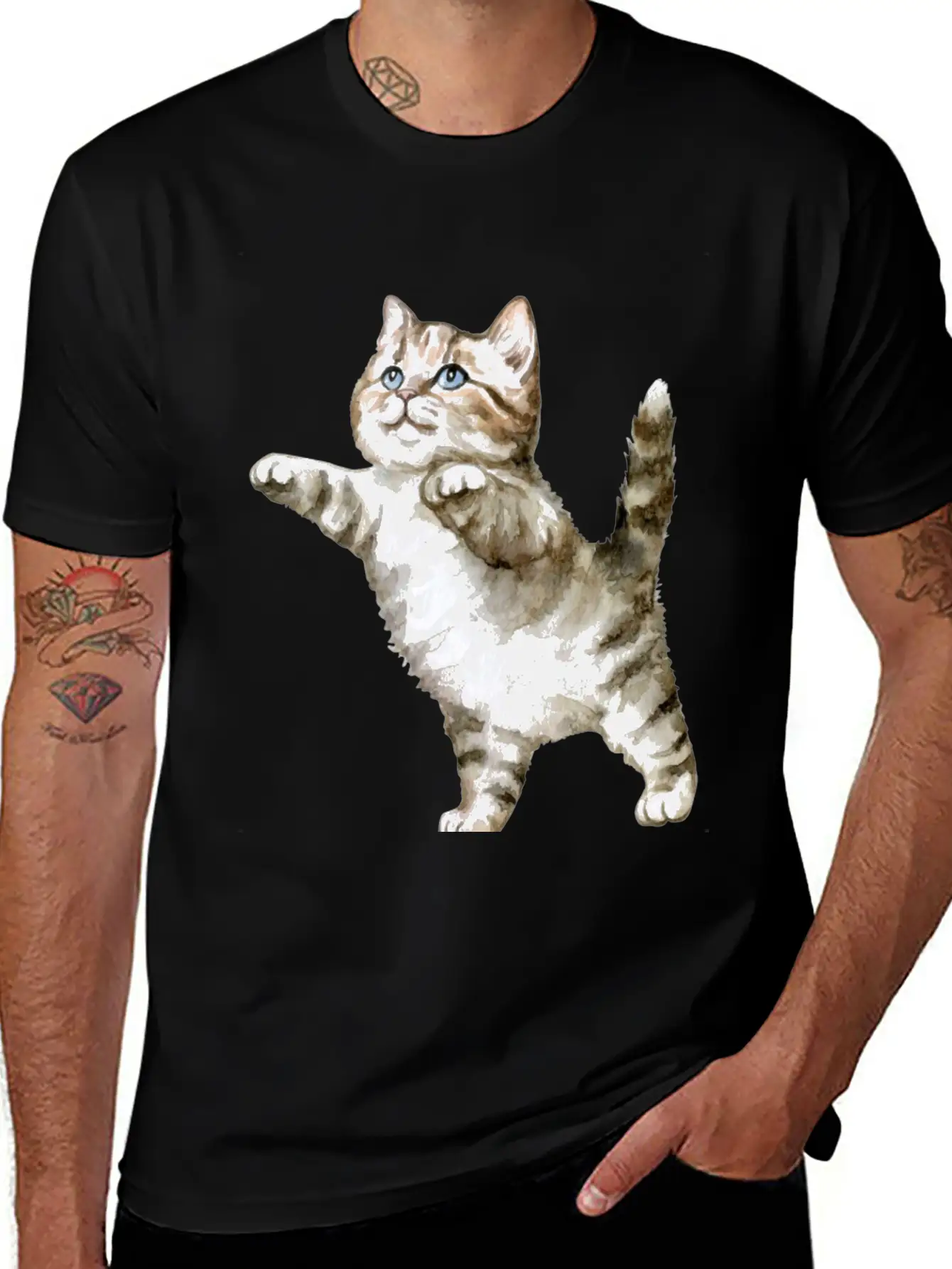 Cat - Animal Essential 9 Classic Cotton Tee – Unisex Comfort For Any Season