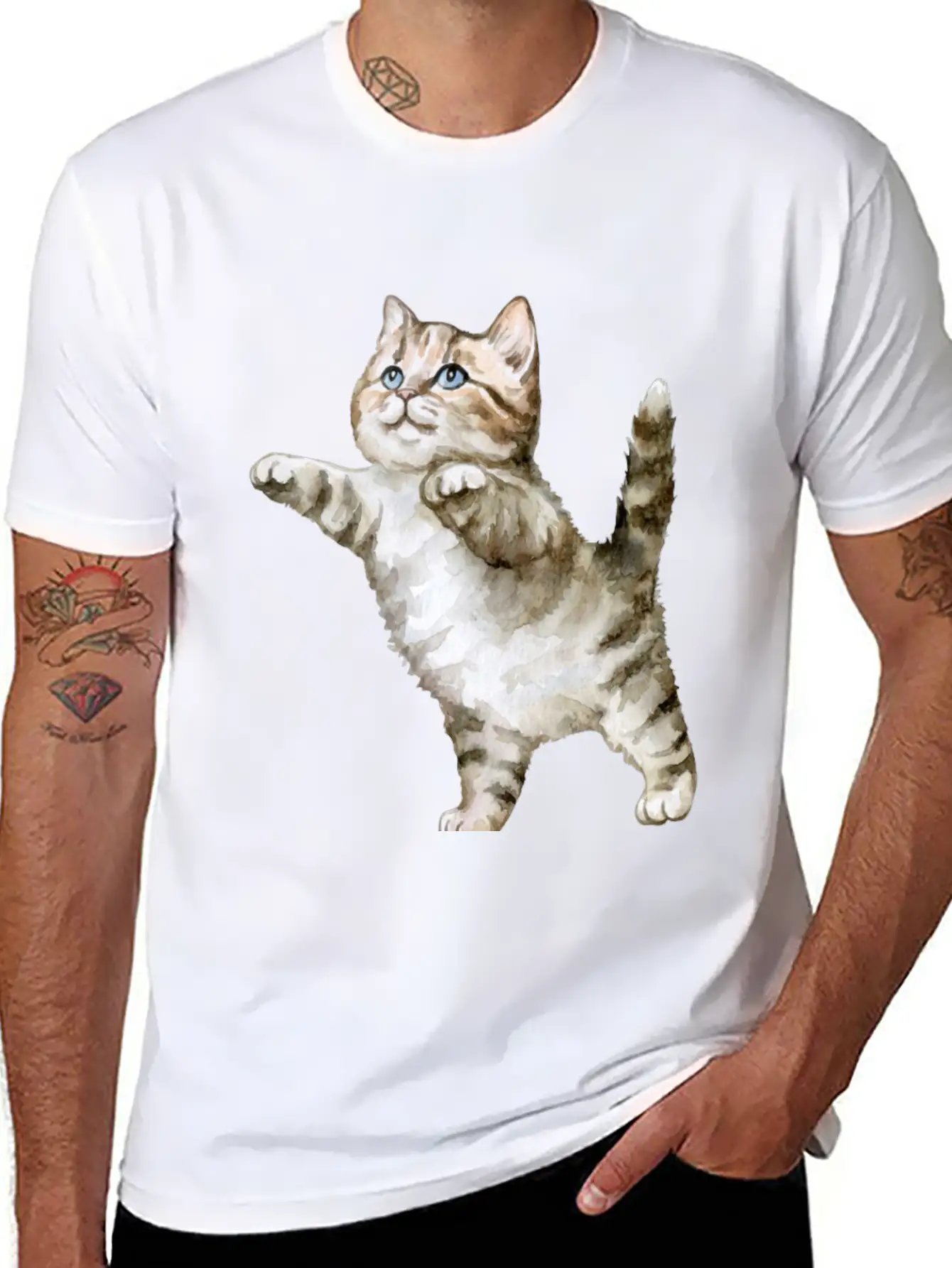 Cat - Animal Essential 9 Classic Cotton Tee – Unisex Comfort For Any Season