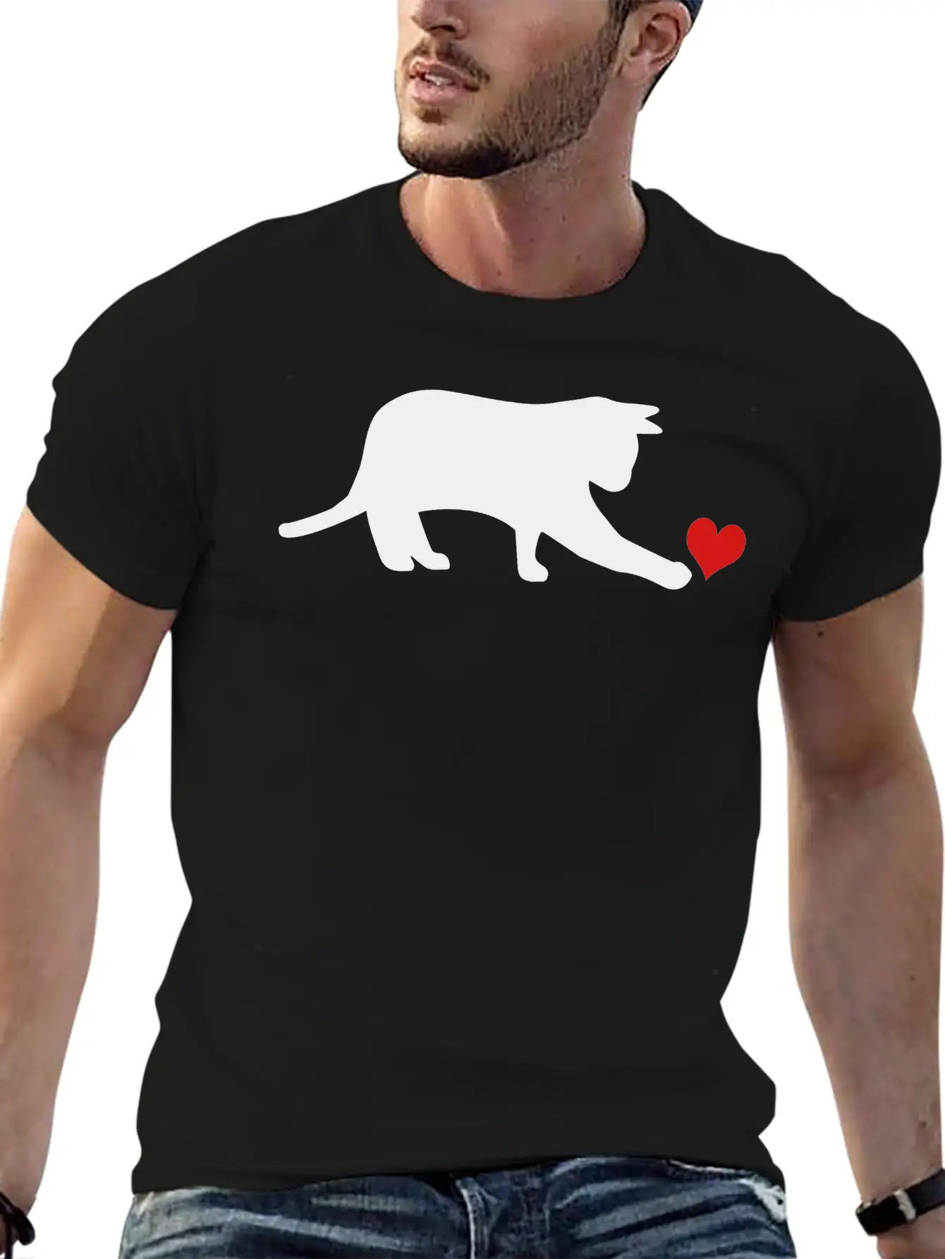 Cat Basic Graphic T-Shirt – Daily Comfort In Soft Cotton