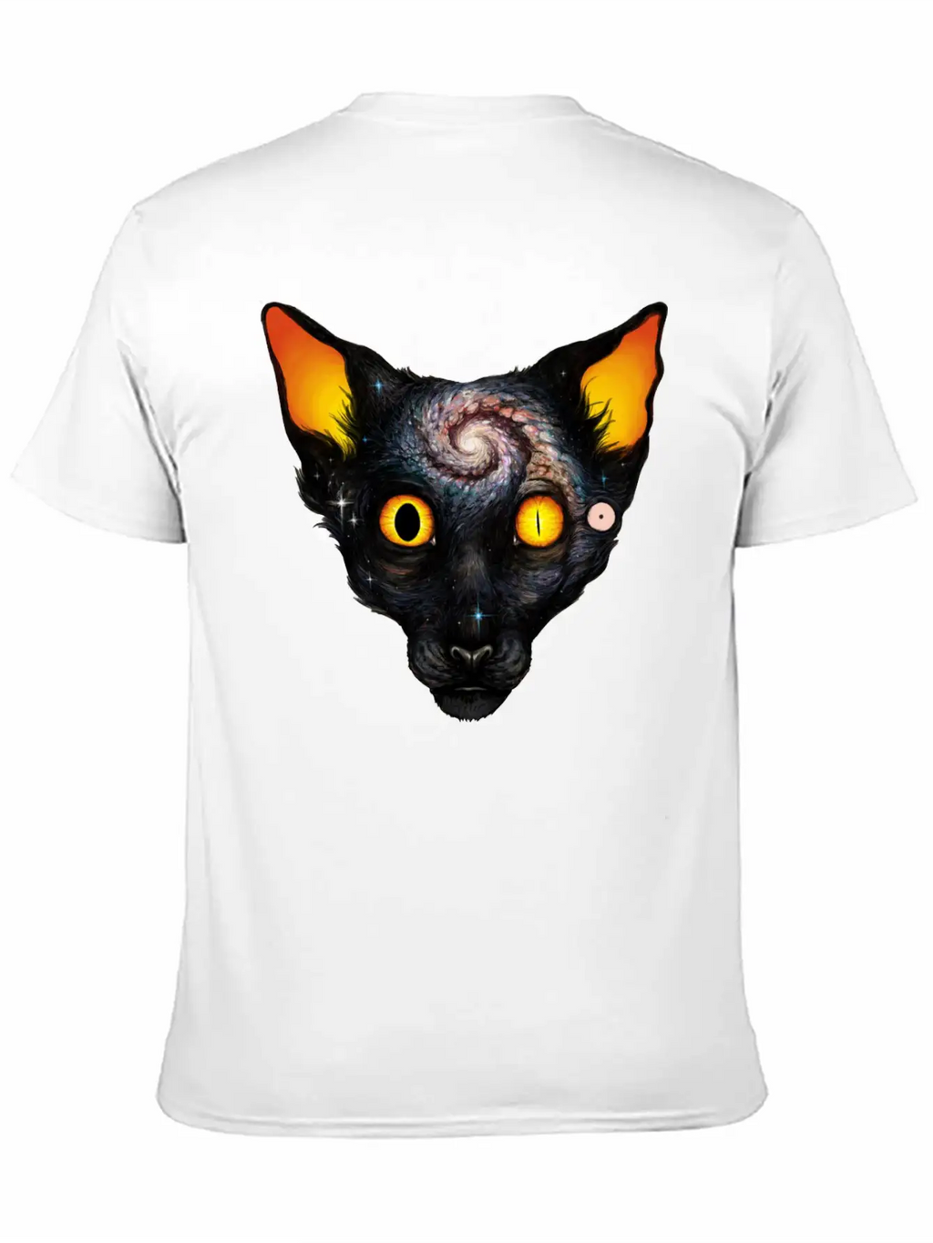 Cat Cosmos Breathable Soft Cotton T-Shirt – Timeless Casual Look