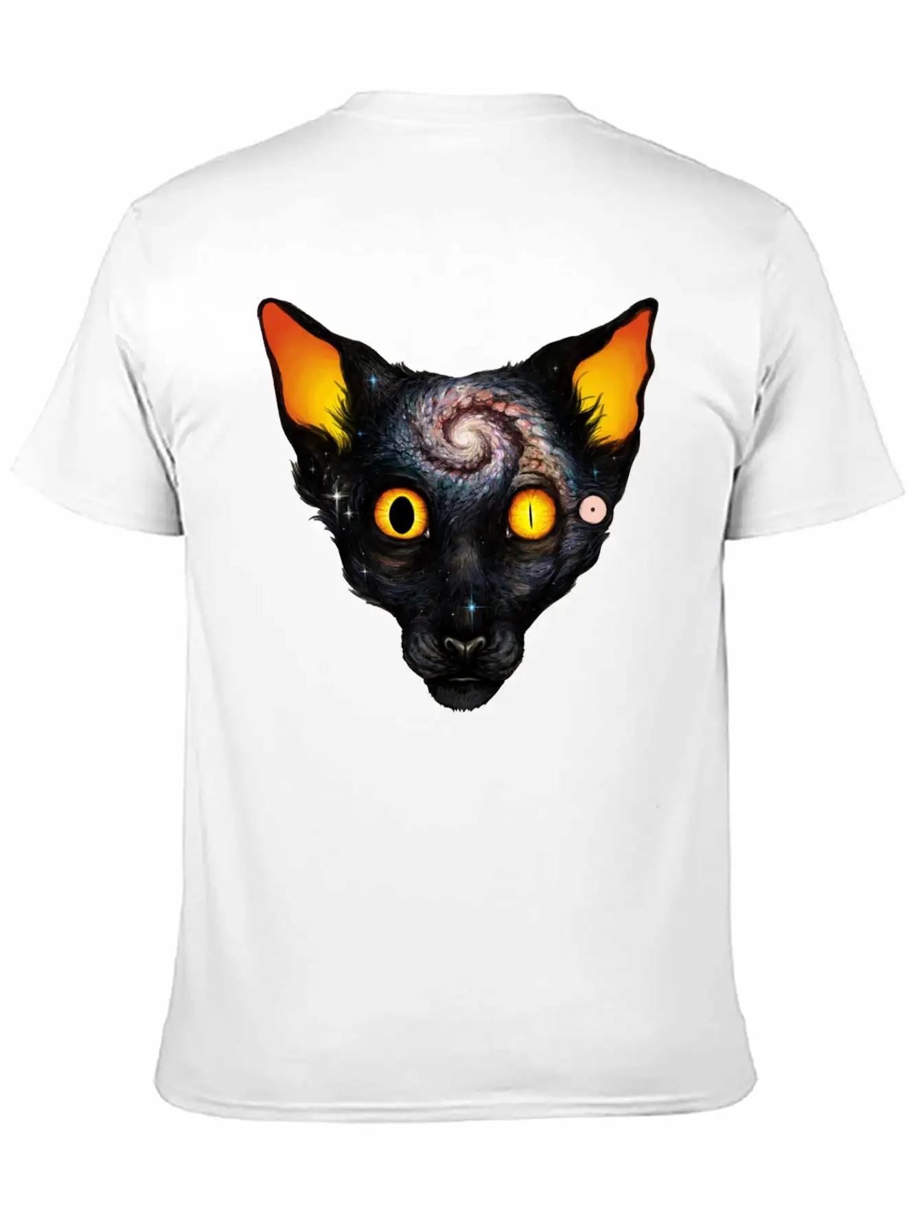 Cat Cosmos Breathable Soft Cotton T-Shirt – Timeless Casual Look
