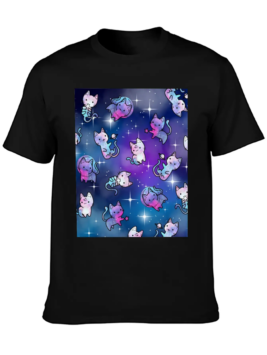 Cat Galaxy Classic Cotton Tee – Unisex Comfort For Any Season