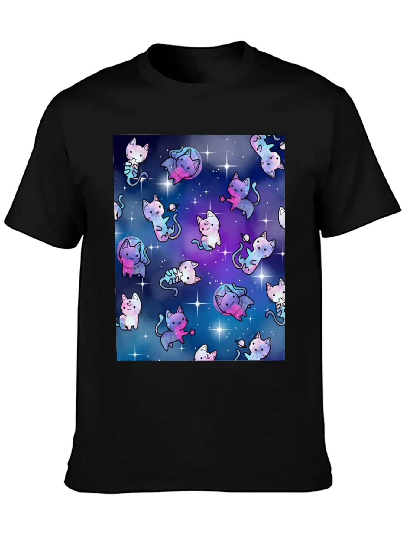 Cat Galaxy Classic Cotton Tee – Unisex Comfort For Any Season