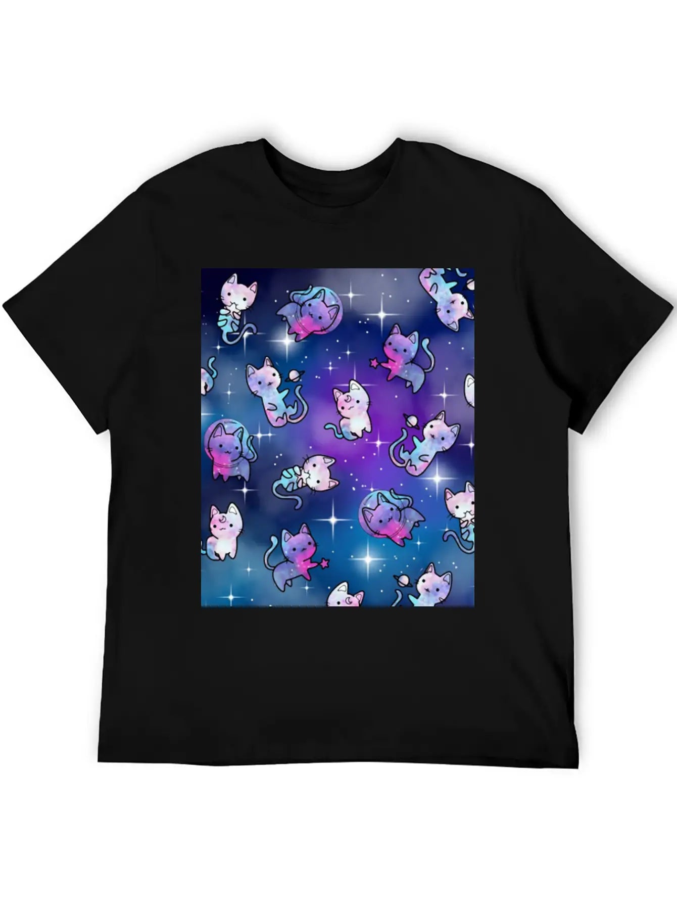 Cat Galaxy Classic Cotton Tee – Unisex Comfort For Any Season