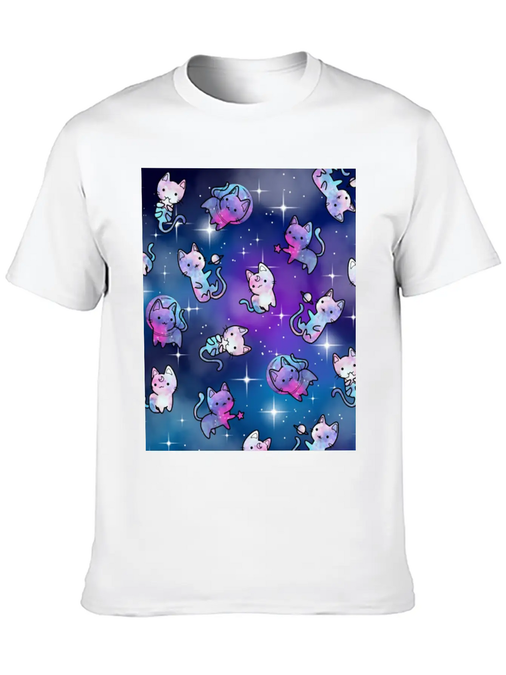 Cat Galaxy Classic Cotton Tee – Unisex Comfort For Any Season