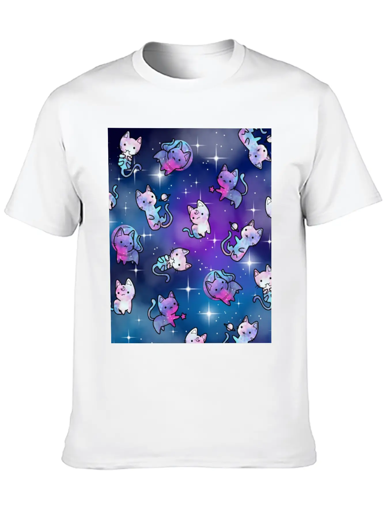 Cat Galaxy Classic Cotton Tee – Unisex Comfort For Any Season