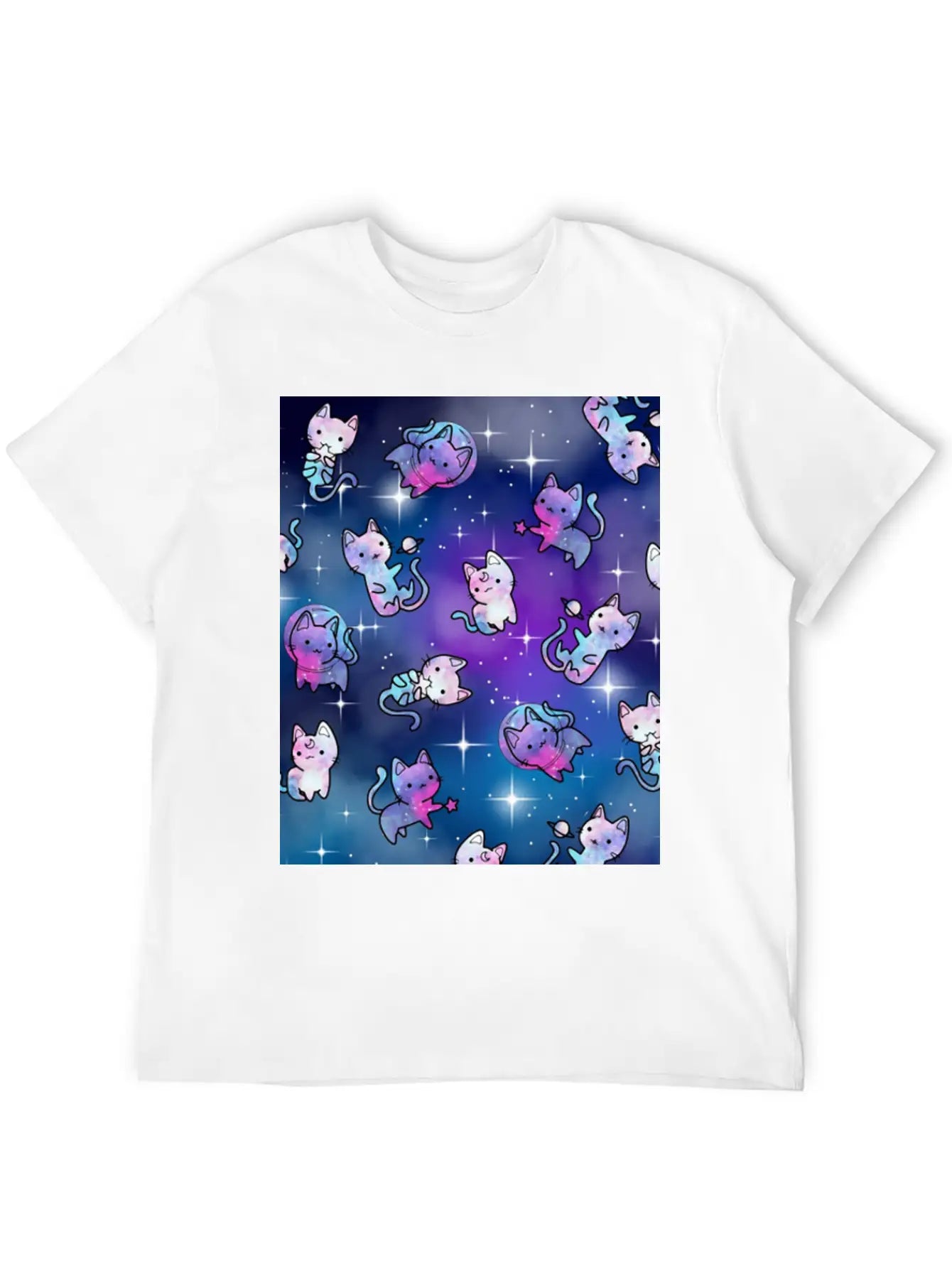 Cat Galaxy Classic Cotton Tee – Unisex Comfort For Any Season
