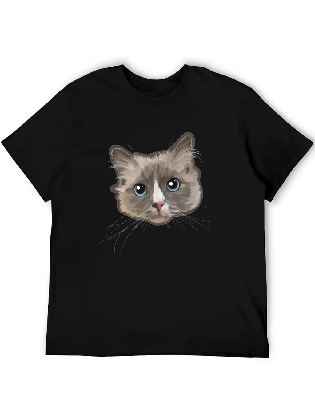 Cat Grey Relaxed Everyday Tee – Lightweight And Durable Cotton