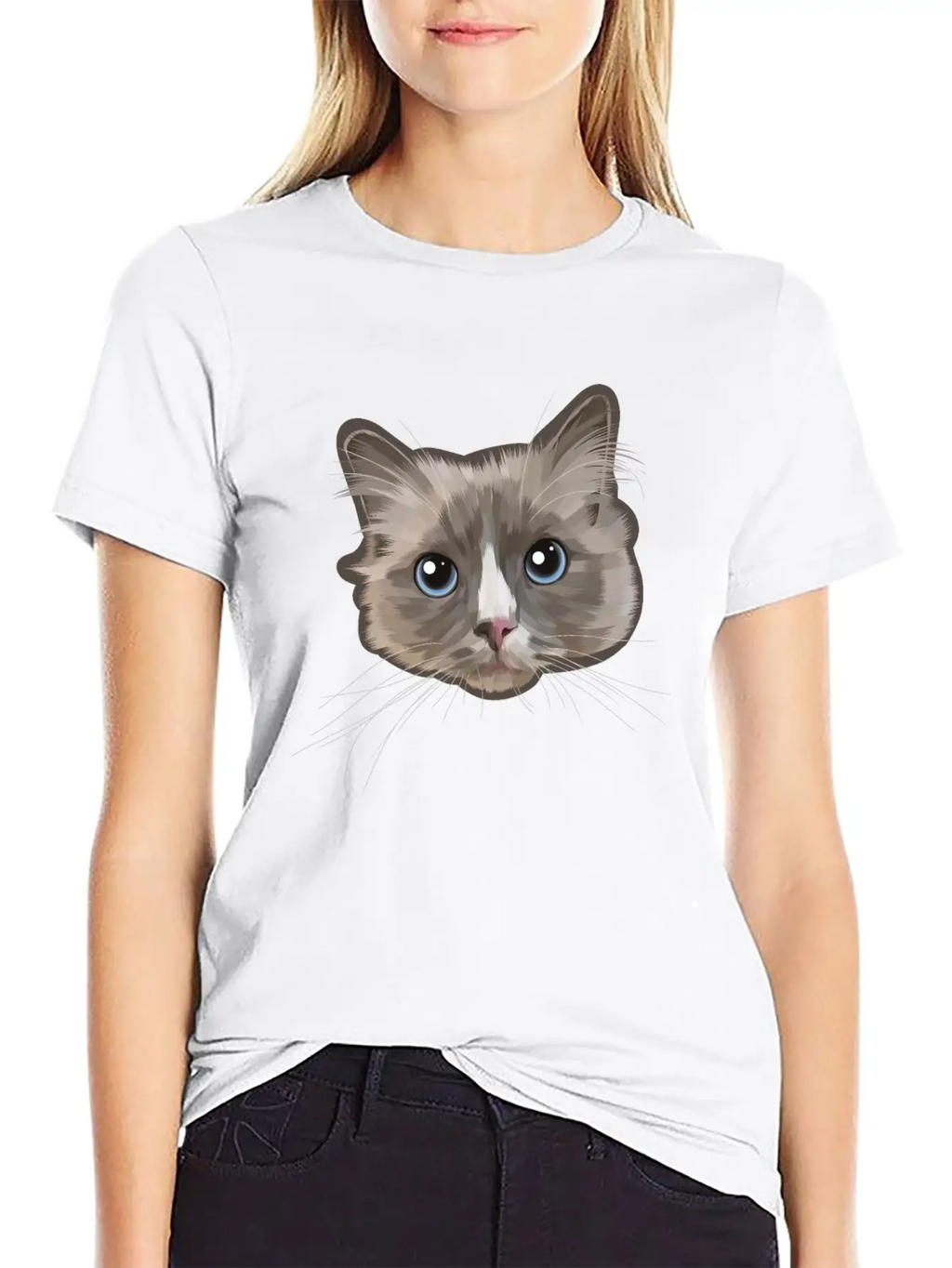 Cat Grey Relaxed Everyday Tee – Lightweight And Durable Cotton
