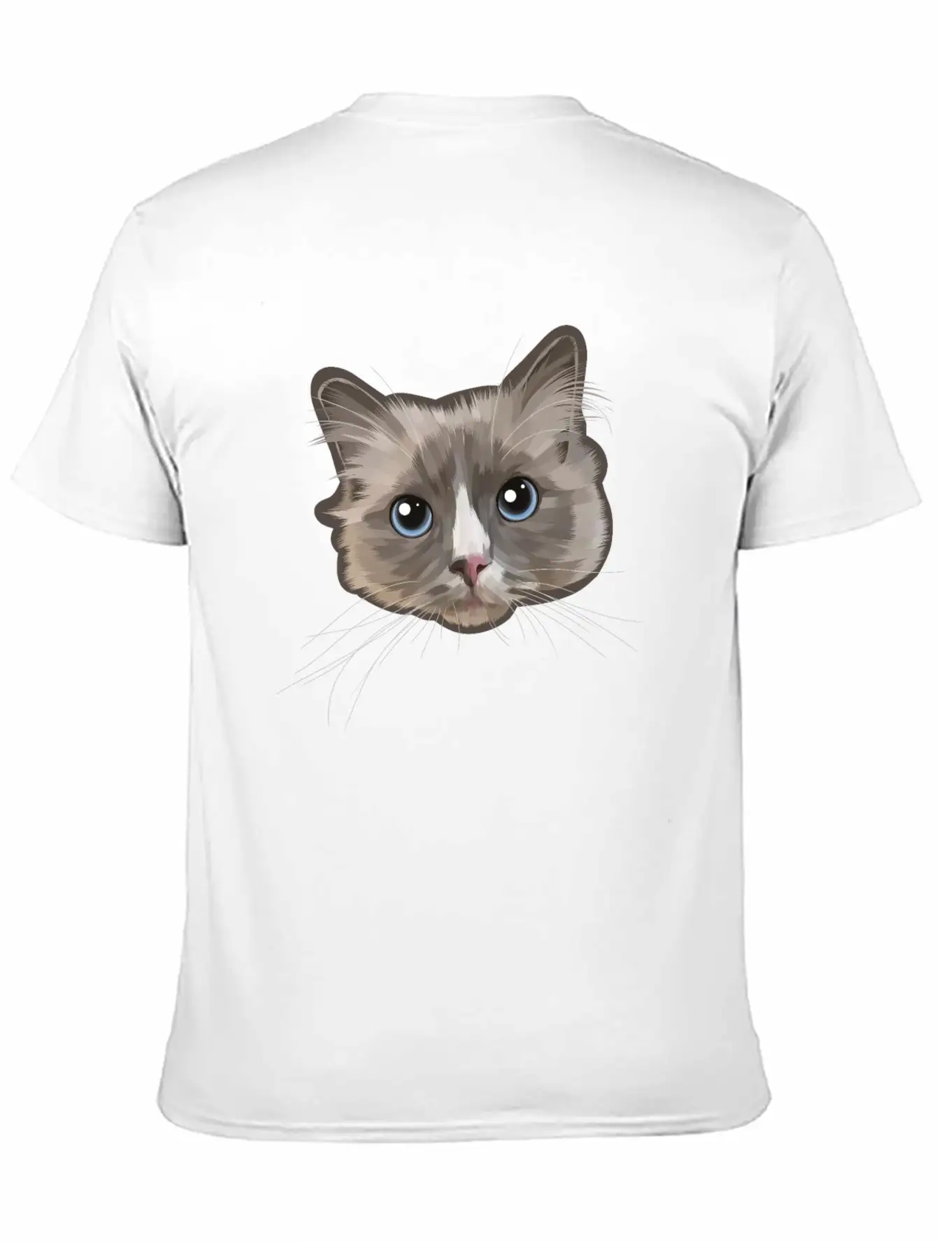 Cat Grey Relaxed Everyday Tee – Lightweight And Durable Cotton