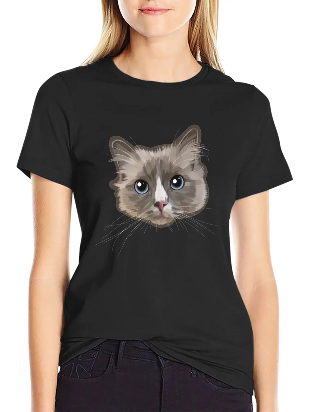 Cat Grey Relaxed Everyday Tee – Lightweight And Durable Cotton