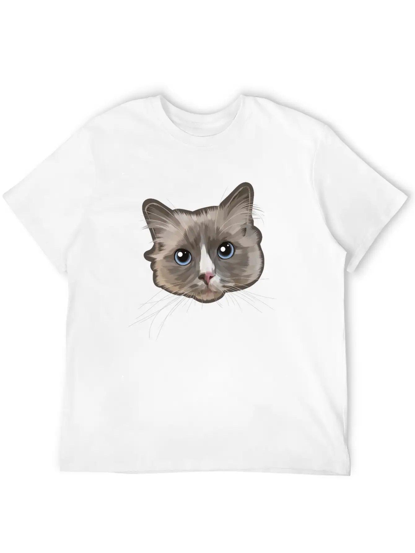 Cat Grey Relaxed Everyday Tee – Lightweight And Durable Cotton