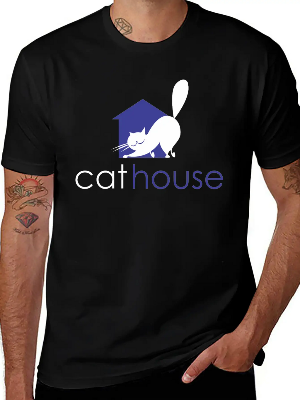 Cat House Relaxed Everyday Tee – Lightweight And Durable Cotton