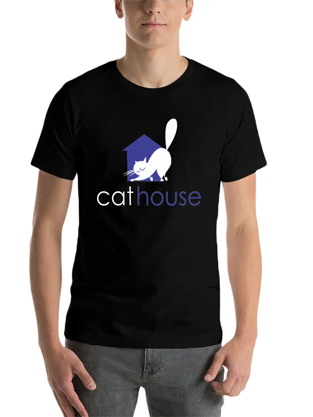 Cat House Relaxed Everyday Tee – Lightweight And Durable Cotton