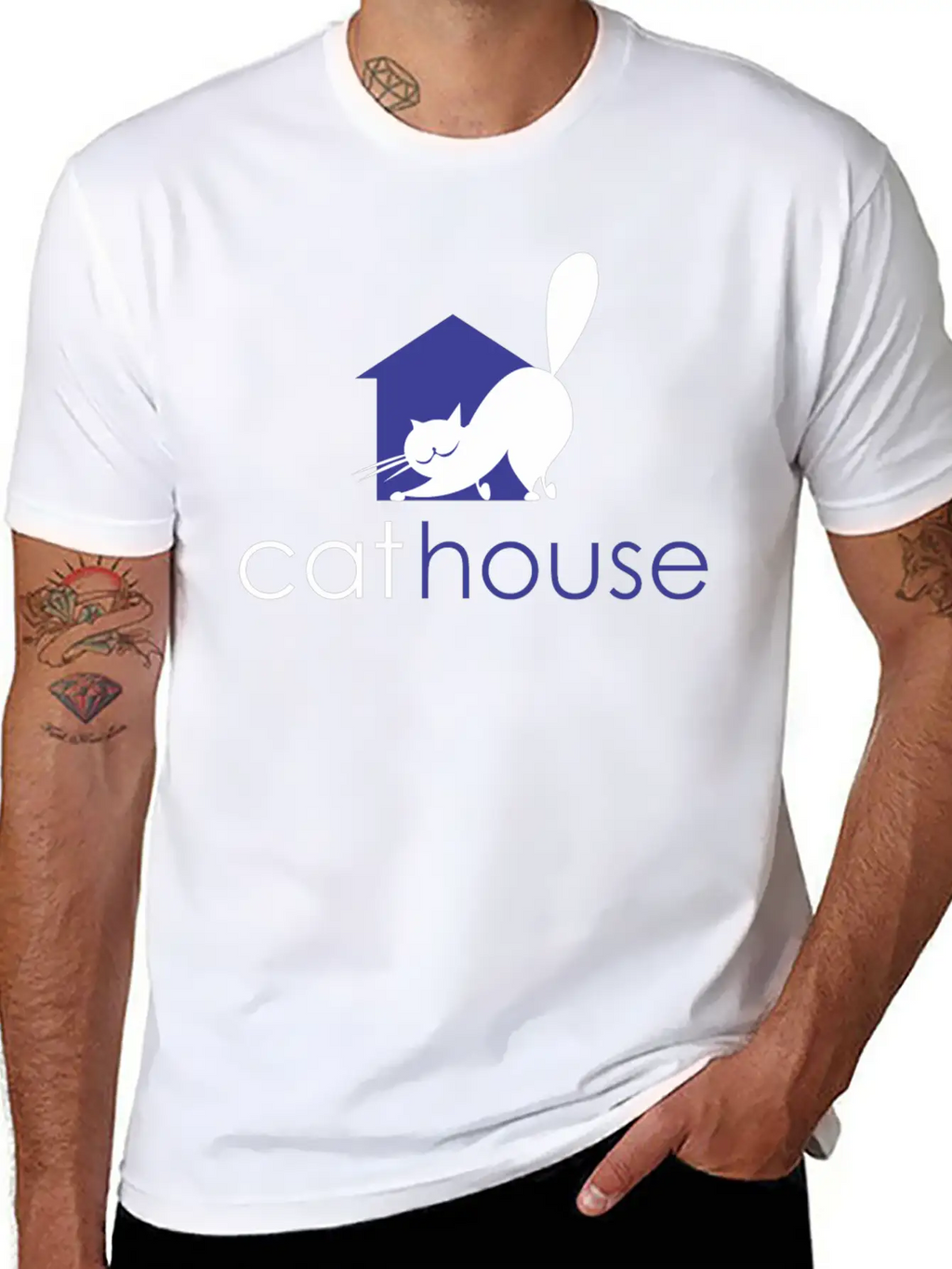 Cat House Relaxed Everyday Tee – Lightweight And Durable Cotton