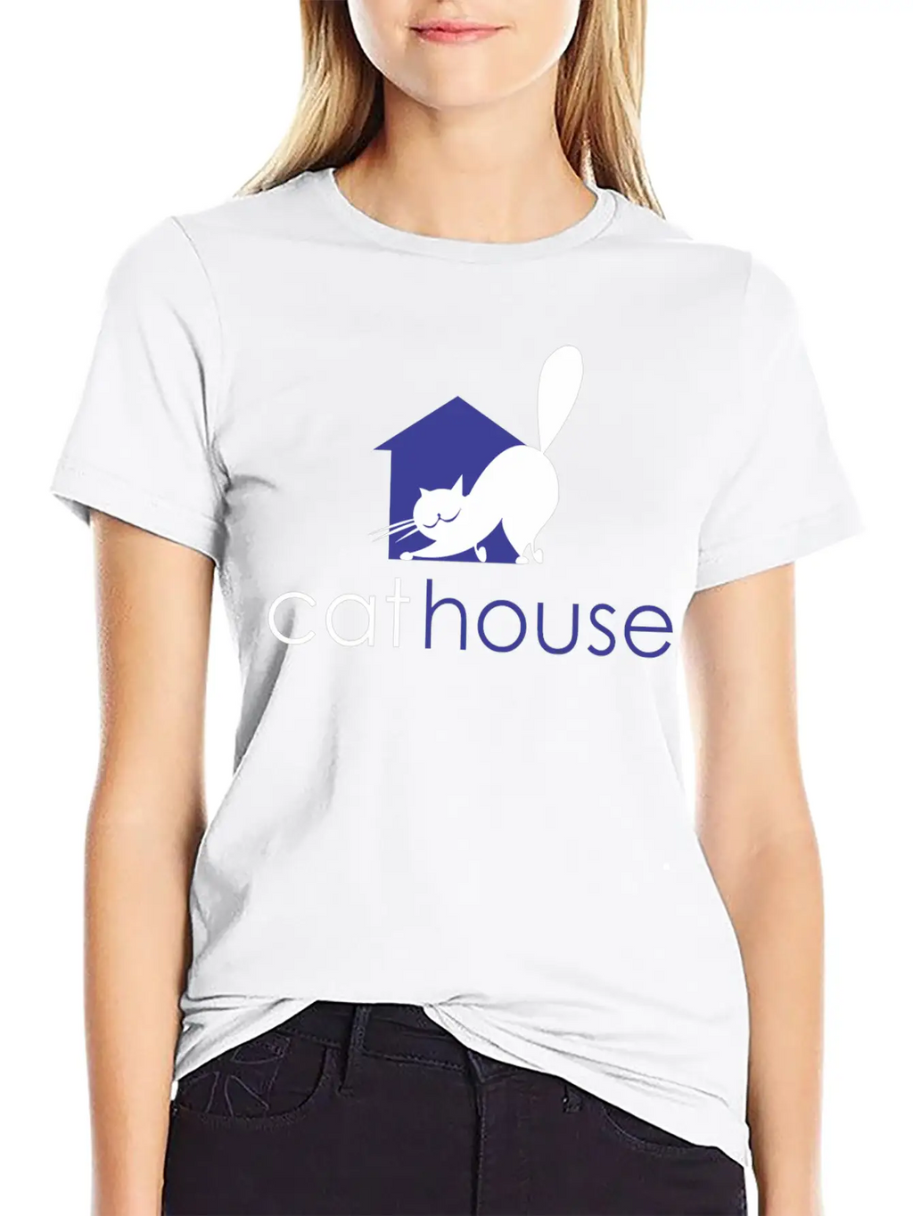 Cat House Relaxed Everyday Tee – Lightweight And Durable Cotton