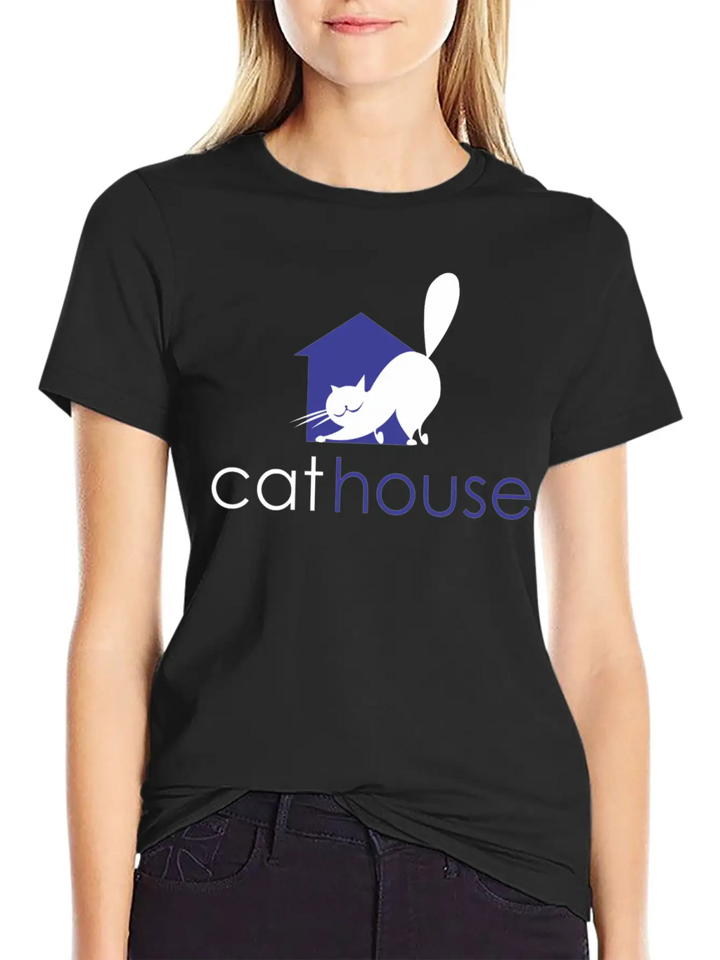 Cat House Relaxed Everyday Tee – Lightweight And Durable Cotton
