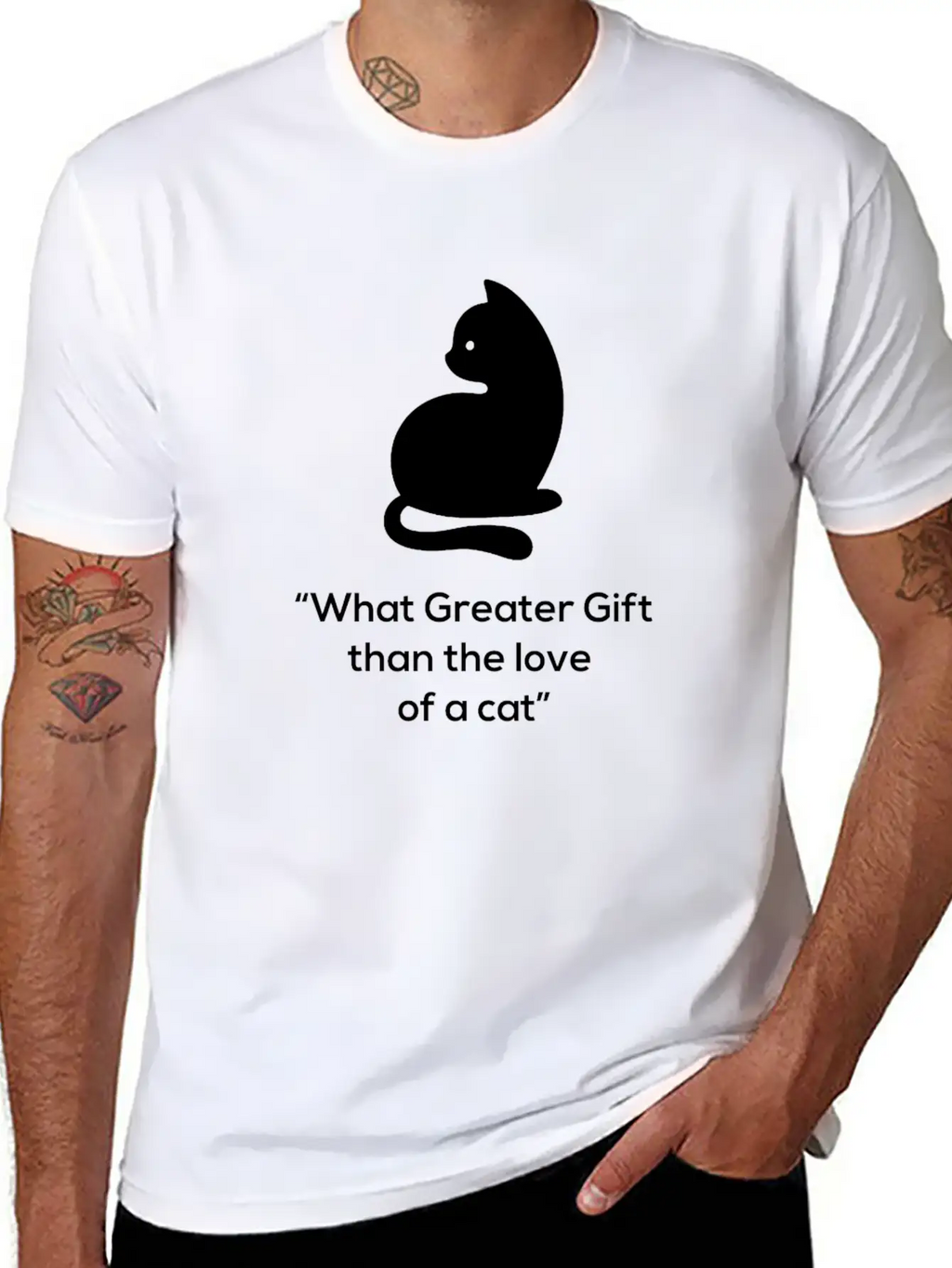 CAT LOVER OWNER FUNNY BIRTHDAY PRESENT SURPRISE Timeless Short Sleeve Tee – Comfy And Minimalist Design