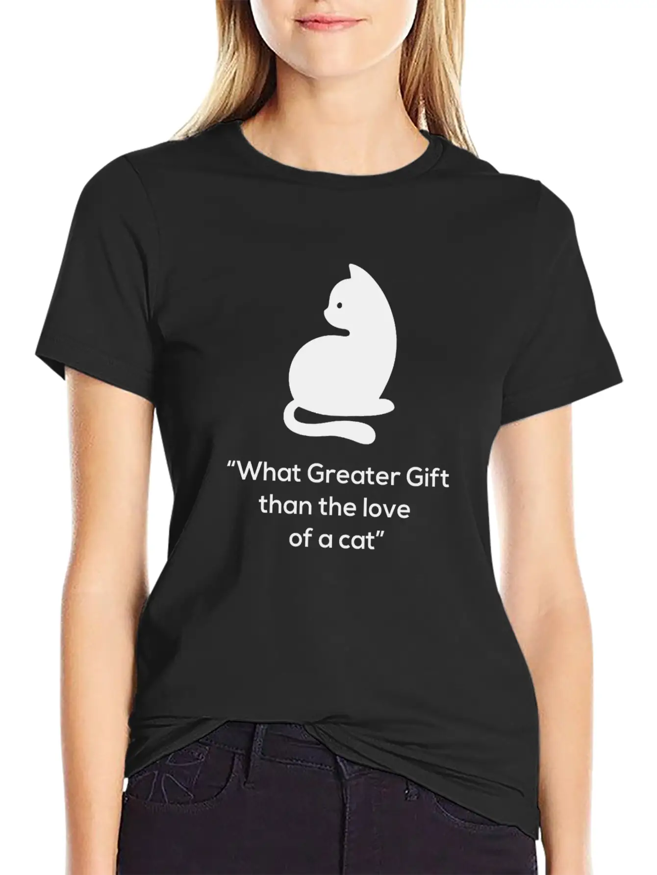 CAT LOVER OWNER FUNNY BIRTHDAY PRESENT SURPRISE Timeless Short Sleeve Tee – Comfy And Minimalist Design