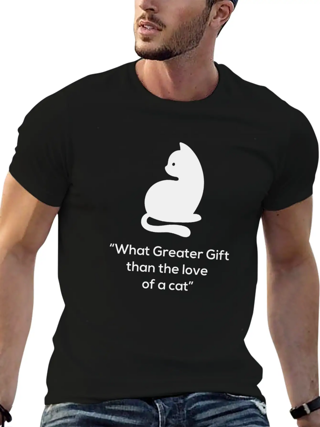 CAT LOVER OWNER FUNNY BIRTHDAY PRESENT SURPRISE Timeless Short Sleeve Tee – Comfy And Minimalist Design