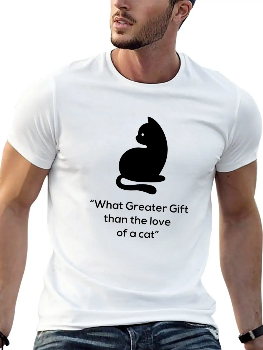 CAT LOVER OWNER FUNNY BIRTHDAY PRESENT SURPRISE Timeless Short Sleeve Tee – Comfy And Minimalist Design