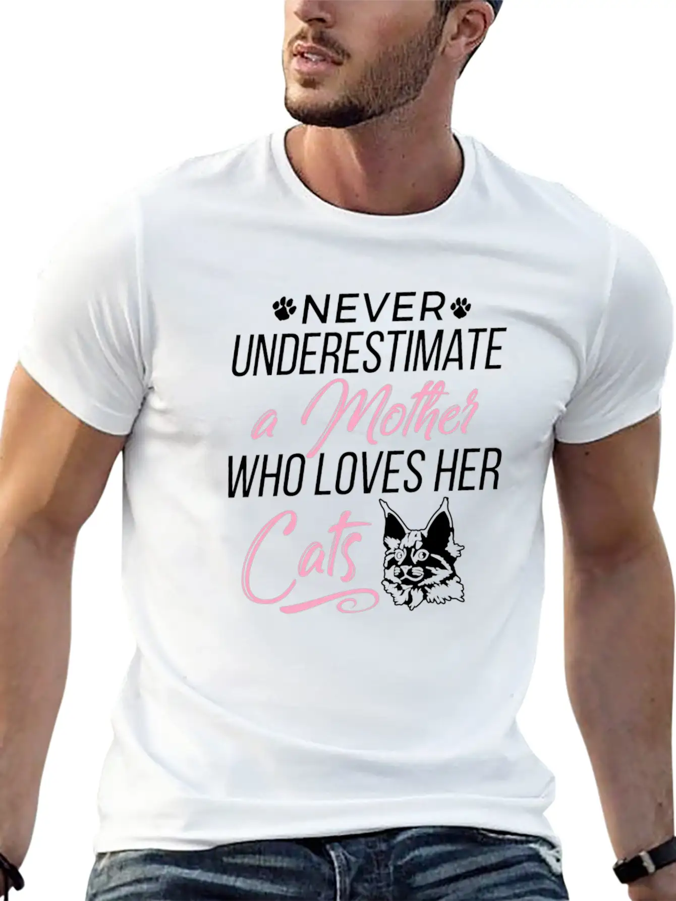 Cat Mom Basic Graphic T-Shirt – Daily Comfort In Soft Cotton