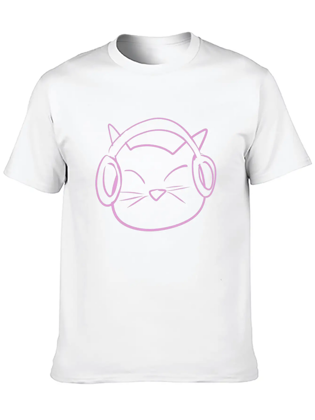Cat Music Headphones Classic Cotton Tee – Unisex Comfort For Any Season