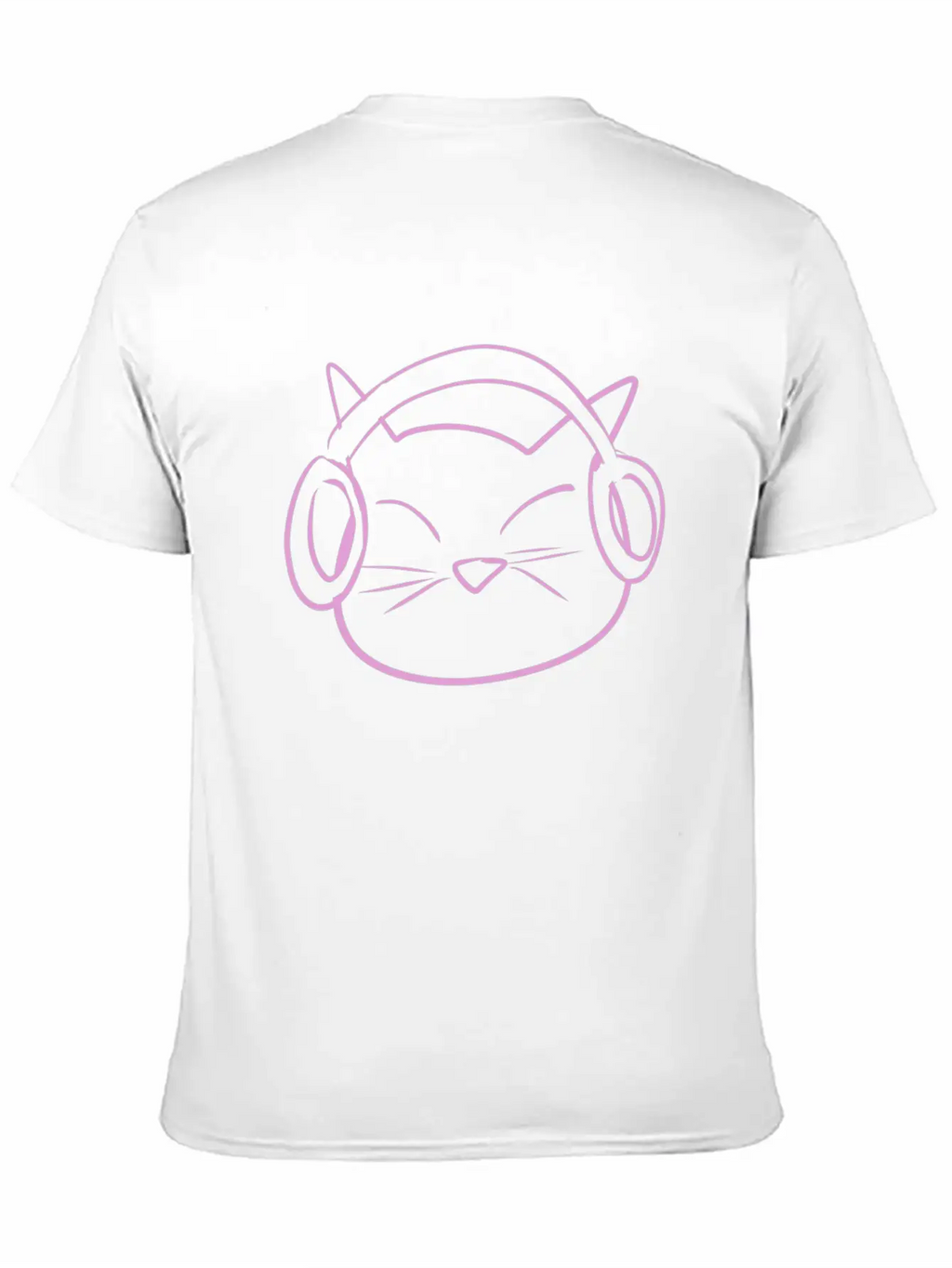 Cat Music Headphones Classic Cotton Tee – Unisex Comfort For Any Season